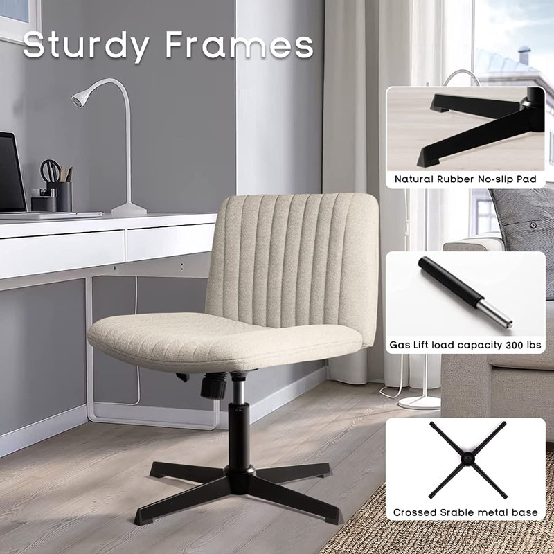 Swivel desk chair no wheels online